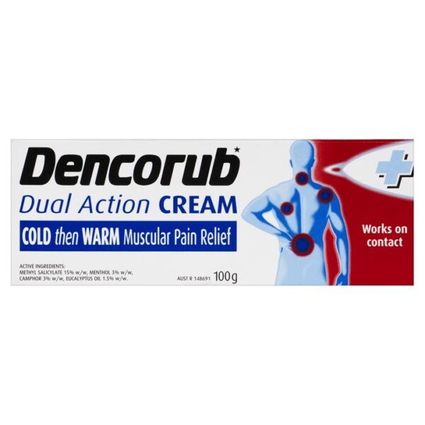 Dencorub Dual Action Pain Relieving Cream 100g