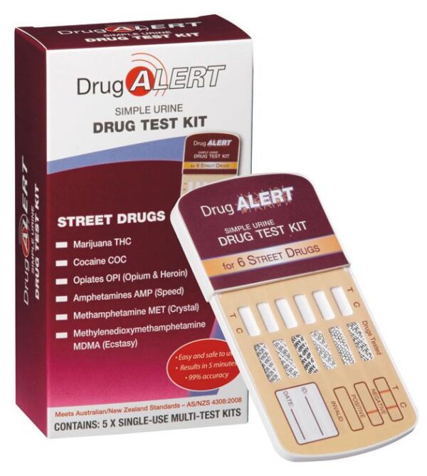 Drug Alert Street Drugs Test Kit X 5 Tests