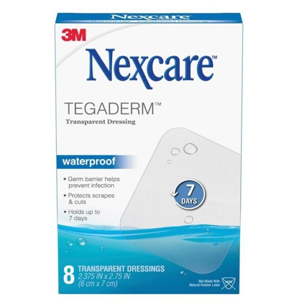 Nexcare Tegaderm Waterproof Transparent Dressing (6cm X 7cm) X 8