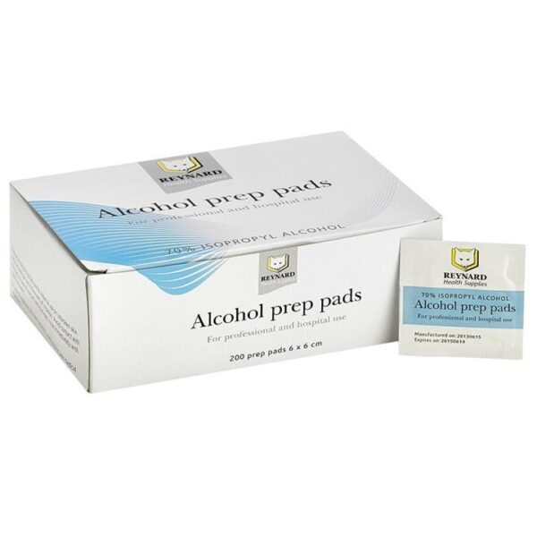 Reynard Alcohol Prep Pads (6cm X 6cm) X 200
