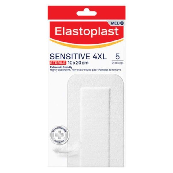 Elastoplast Sensitive 4XL (10cm X 20cm) X 5