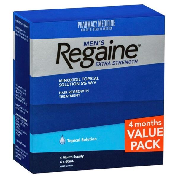 Regaine Men Extra Strength Solution 5% 60ml (4 Month Supply)