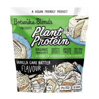 Botanika Blends Plant Protein Vanilla Cake Batter Flavour 1kg Med One Botanika Blends Plant Protein Vanilla Cake Batter Flavour 1kg